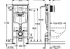 Комплект 3 в 1 инсталляция Grohe Rapid SL + Унитаз подвесной Teymi Lina S + кнопка хром F17138 № 10