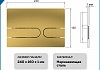 Клавиша смыва Teymi Martta двойной смыв золото глянцевый T70219 № 6