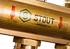 Коллектор Stout SMB 0468 латунь, на 11 контуров без расходомеров № 5