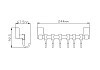 Держатель настенный для полотенец Potato 17, 3 крючка, хром P1714-3 № 4