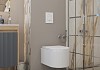 Комплект инсталляция Teymi Rapid SL с кнопкой GROHE белая унитаз ТОРНАДО подвесной безободковый Martta Vortex F17913 № 16