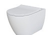 Унитаз подвесной Queen 113T20101R 570x360x400 БЕЛЫЙ матовый  безободковый с тонкой крышкой