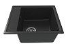Мойка для кухни 42х48 черная матовая Teymi Helmi Smart T120108 № 7