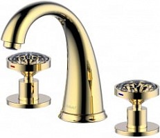 Превью фото Смеситель для раковины Bravat Crystal F21180G-1-ENG № 1