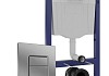 Инсталляция для унитаза подвесного Teymi Rapid SL в комплекте с кнопкой GROHE оружейная сталь F18277 № 7