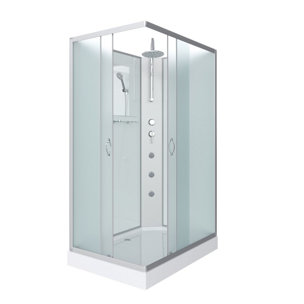 Душевая кабина Niagara Classic 110x80x240 низкий поддон, матовое стекло 431853QBKTG