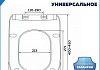 Сиденье для унитаза с микролифтом быстросъемное универсальное Teymi Helmi Gap Slim дюропласт ультратонкое S49903 № 8