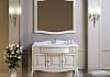 Комплект мебели для ванной Opadiris Лаура 120 белая с патиной