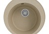 Мойка для кухни D48 круглая бежевая матовая Teymi Lina Smart T120106 № 8