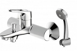 Превью фото Смеситель для ванны с душем Bravat DROP-D короткий нос F648162C-B-RUS № 1