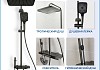Душевая система с тропическим душем и смесителем Teymi Lempi Forte графит T10240 № 2