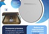 Зеркало настенное с подсветкой в ванную круглое Teymi Lina Romantic Black D80 LED сенсор антипар T20134 T20134 № 9