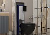 Комплект инсталляция Teymi Rapid SL с кнопкой GROHE черная + унитаз Lina S Black F17486 № 14