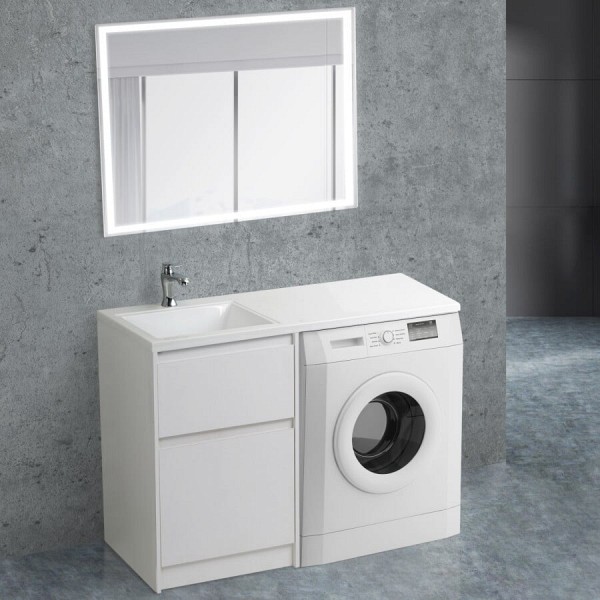 Комплект мебели для ванной BelBagno Kraft-LVD 60 bianco opaco