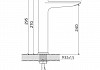 Смеситель для раковины высокий золото Teymi Kati T10281 № 8