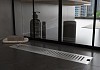 Трап для душа с сухим затвором вертикальный выпуск Teymi Helmi 10х50 c решеткой нержавеющая сталь T90331 № 5