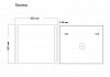 Зеркало Grossman Norma 90x80 LED с механическим выключателем 109080 109080 № 4