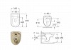 Комплект инсталляция Teymi Rapid SL с кнопкой GROHE хром + унитаз Hanna F17580 № 17