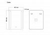 Зеркало Grossman Lara 60x80 LED с сенсорным выключателем и гравировкой 136080 136080 № 4
