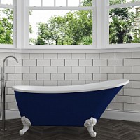 Превью фото Ванна акриловая 162x69 отдельностоящая Teymi Iva синяя матовая T130121 № 1