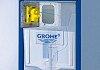 Комплект Инсталляция Grohe Rapid SL 3 в 1 с кнопкой хром + Унитаз Gustavsberg Hygienic Flush безободковый № 4