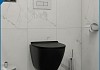 Инсталляция с унитазом комплект 7 в 1 Teymi унитаз подвесной безободковый торнадо черный Lina Pro Vortex Black кнопка хром F14959 № 3
