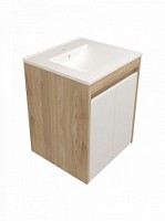 Превью фото Фасад для тумбы в ванную 50 см Teymi Netta цвет белый волна T60616 № 1