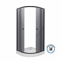 Превью фото Душевой уголок Niagara Eco NG-003-14T 800х800х1950 низкий поддон, стекло тонированное 0031432T № 1