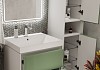 Тумба с раковиной Керама Марацци для ванной 60 см с ящиками Teymi Vinga белая фасад фисташка волна F18068 № 3