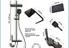 Душевая система с тропическим душем и смесителем Teymi Laina Forte графит T10234 № 15