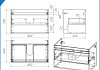 Фасад для тумбы в ванную 80 см Teymi Vitra цвет графит T60415 T60415 № 4