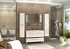 Комплект мебели для ванной Мадрид 120 М 2 ящика белый глянец 1A1703K0MA010