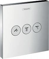 Превью фото Переключатель потоков Hansgrohe ShowerSelect Trio/Quattro 15764000 на три потребителя № 1