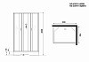 Душевая кабина Niagara Classic 90x70x200 низкий поддон, матовое стекло 439753QBKG № 4