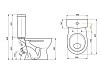 Унитаз-компакт Santeri Орион крап голубой 1P4008S0300BF № 2