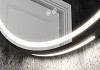 Зеркало настенное с подсветкой в ванную круглое Teymi Lina Supernova Black D60 LED сенсор антипар T20122 T20122 № 26