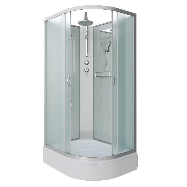 Душевая кабина Niagara Classic 100x80x240 средний поддон, матовое стекло 330844LBKT
