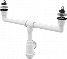 Превью фото Сифон для мойки AlcaPlast A449-DN50/40 № 1