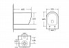 Комплект инсталляция Teymi Rapid SL с кнопкой GROHE белая + унитаз ТОРНАДО Lina PP Vortex F17528 № 18