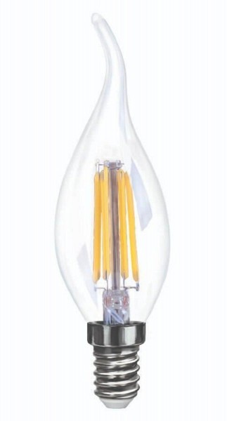 Лампа светодиодная диммируемая E14 6W 4000K прозрачная VG10-CW35E14cold6W-FD 7081