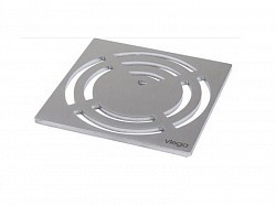 Превью фото Дизайн-решетка для трапа Viega Visign 94 x 94 см матовая нержавеющая сталь 492304 № 1