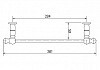 Полотенцедержатель для мебели Caprigo HL3-25 бронза № 3