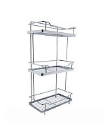 Превью фото Полка для ванной Potato  Hotel 3-х ярусная, нержавеющая сталь P330-3 № 1