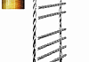 Полотенцесушитель электрический Двин F BRAID electro 80/50 1"-3/4"-1/2" ТЭН справа К эл, Состаренная бронза 4627170784149