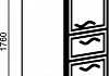 Шкаф-колонна Runo Севилья 35 правый с корзиной для белья RN601 RN601 № 3