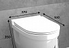 Комплект инсталляция Teymi Rapid SL с кнопкой GROHE хром + унитаз Vitra Pro F17622 № 6