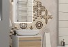 Тумба подвесная с раковиной для ванной 55 см Teymi Ritta корпус белый фасад дуб раковина Ellie 60 F15198 № 18