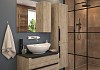 Комплект Teymi: Тумба Helmi 85 дуб крафт/графит + раковина Lori 60 F00203 № 3