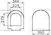 Крышка-сиденье VitrA S50 801-003-009 с микролифтом, петли хром № 3