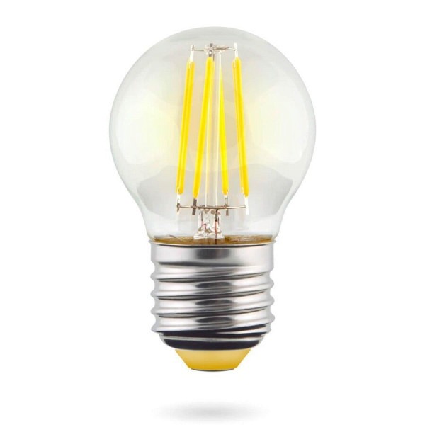 Лампа светодиодная E27 6W 4000К шар прозрачный VG10-G1E27cold6W-F 7024